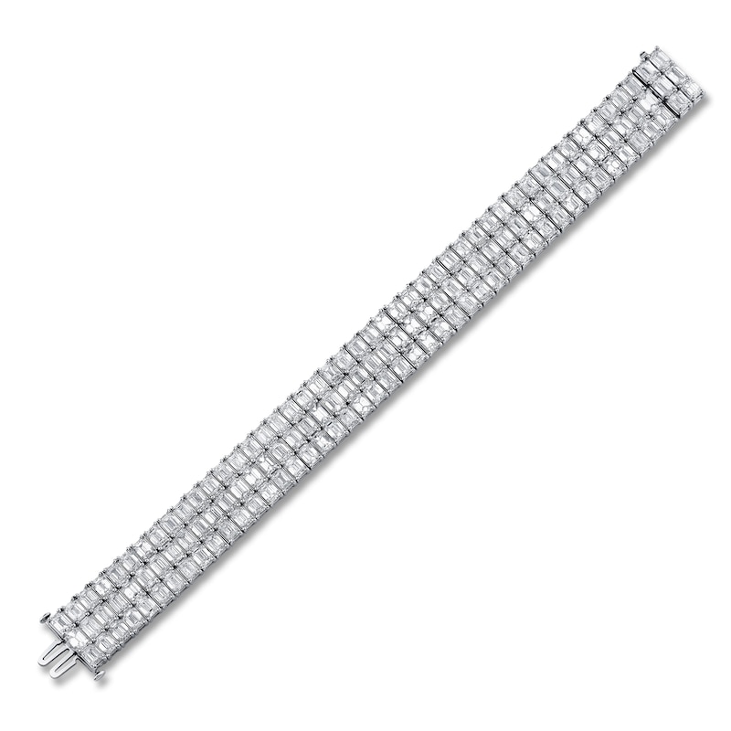 Main Image 2 of Jared Atelier X Shy Emerald-Cut Diamond Tennis Bracelet 42-7/8 ct tw 18K White Gold 7"