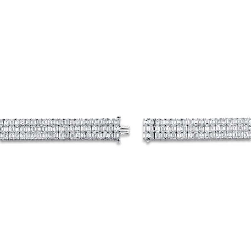 Main Image 3 of Jared Atelier X Shy Emerald-Cut Diamond Tennis Bracelet 42-7/8 ct tw 18K White Gold 7"