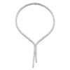 Thumbnail Image 1 of Jared Atelier X Shy Emerald-Cut Diamond Lariat Necklace 34-3/4 ct tw 18K White Gold 16"