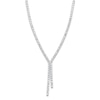 Thumbnail Image 1 of Jared Atelier X Shy Emerald-Cut Diamond Lariat Necklace 34-3/4 ct tw 18K White Gold 16"