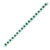 Thumbnail Image 1 of Jared Atelier X Shy Natural Emerald & Diamond Tennis Bracelet 13-1/4 carats Platinum