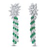 Thumbnail Image 1 of Jared Atelier X Shy Natural Emerald & Diamond Earrings 14-1/2 carats Platinum