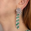 Thumbnail Image 5 of Jared Atelier X Shy Natural Emerald & Diamond Earrings 14-1/2 carats Platinum