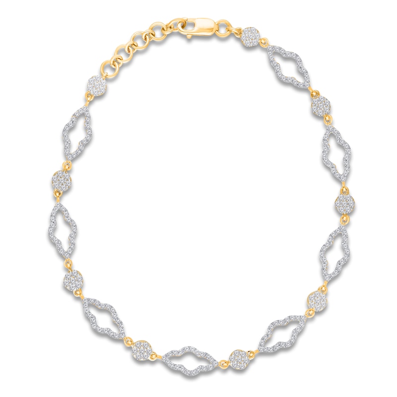 Main Image 1 of Kallati Diamond Bracelet 1 ct tw 14K Yellow Gold 7"