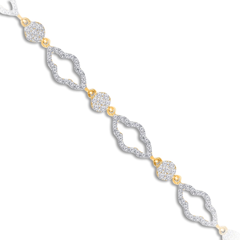 Main Image 2 of Kallati Diamond Bracelet 1 ct tw 14K Yellow Gold 7"