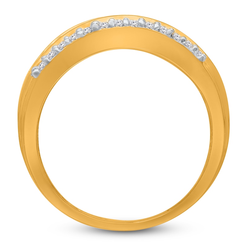 Main Image 3 of Kallati Princess, Baguette & Round-Cut Diamond Ring 1/2 ct tw 14K Yellow Gold