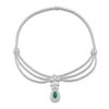 Thumbnail Image 1 of Jared Atelier X Shy Pear-Shaped Natural Emerald & Diamond Necklace 27-5/8 ct tw 18K White Gold 17"