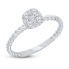 Thumbnail Image 2 of Kallati Multi-Diamond Cushion Ring 1/3 ct tw Round 14K White Gold