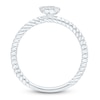 Thumbnail Image 3 of Kallati Multi-Diamond Cushion Ring 1/3 ct tw Round 14K White Gold