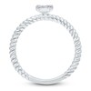 Thumbnail Image 3 of Kallati Multi-Diamond Pear Ring 1/4 ct tw Round 14K White Gold