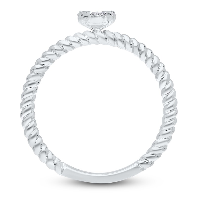 Main Image 3 of Kallati Multi-Diamond Pear Ring 1/4 ct tw Round 14K White Gold