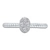 Thumbnail Image 2 of Kallati Multi-Diamond Oval Ring 1/4 ct tw Round 14K White Gold