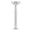 Thumbnail Image 4 of Kallati Multi-Diamond Oval Ring 1/4 ct tw Round 14K White Gold