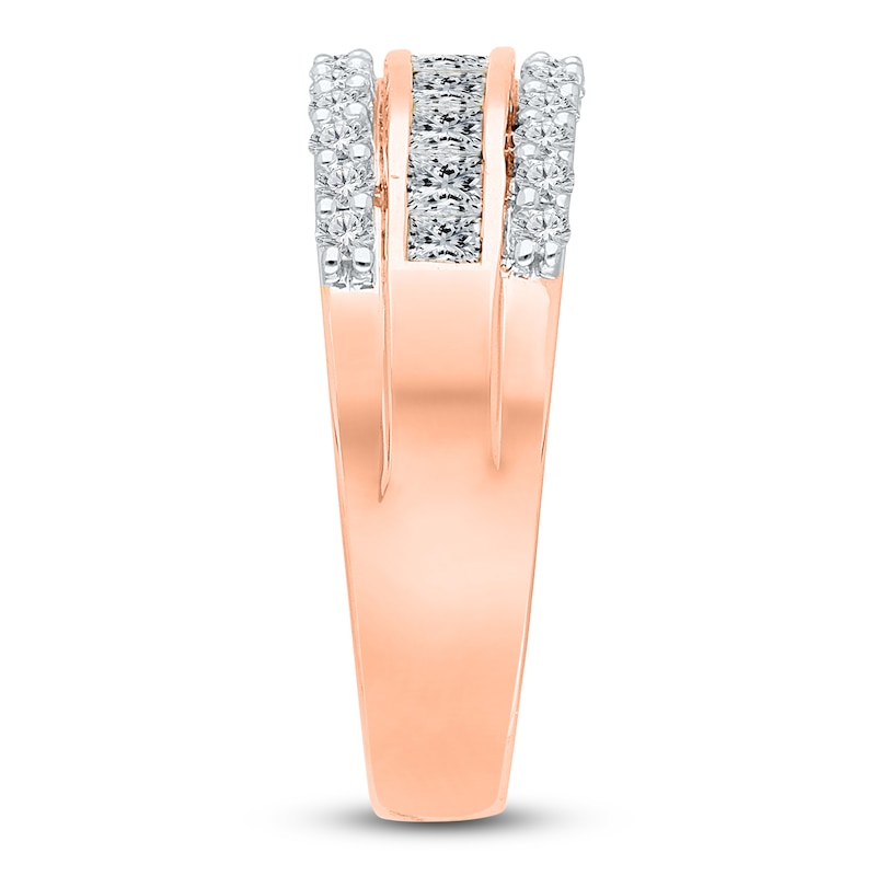 Main Image 3 of Kallati Princess, Baguette & Round-Cut Diamond Ring 1-1/2 ct tw 14K Rose Gold