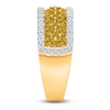 Thumbnail Image 3 of Kallati Yellow & White Diamond Ring 1-3/8 ct tw Round 14K Yellow Gold