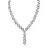 Thumbnail Image 1 of Jared Atelier X Shy Diamond Flower Necklace 60-7/8 ct tw Pear/Round 18K White Gold 18"