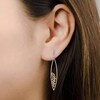 Thumbnail Image 2 of Kallati Natural Yellow & White Diamond Cluster Drop Earrings 2-1/5 ct tw 14K White Gold