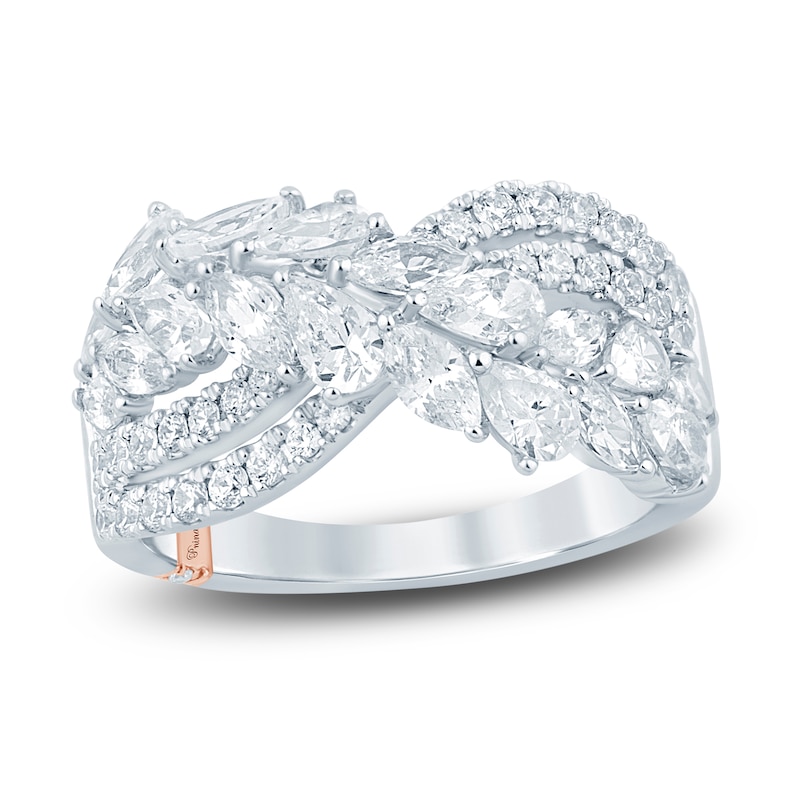 Main Image 1 of Pnina Tornai Pear-Shaped, Marquise & Round Lab-Grown Diamond Crossover Ring 2 ct tw 14K White Gold