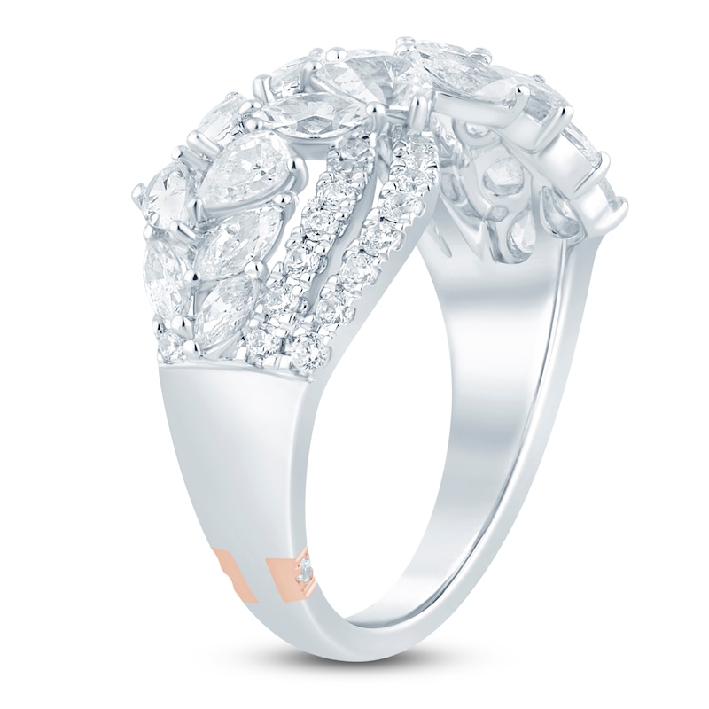 Main Image 2 of Pnina Tornai Pear-Shaped, Marquise & Round Lab-Grown Diamond Crossover Ring 2 ct tw 14K White Gold