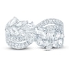 Thumbnail Image 3 of Pnina Tornai Pear-Shaped, Marquise & Round Lab-Grown Diamond Crossover Ring 2 ct tw 14K White Gold