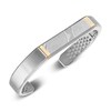 Thumbnail Image 2 of Forged by Jared Men's Cuff Bangle 18K Yellow Gold, Damascus Steel & Sterling Silver