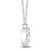 Thumbnail Image 2 of Shy Creation Diamond Halo Necklace 1/2 ct tw 14K White Gold 18" J-SC22008043