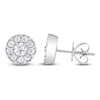 Thumbnail Image 1 of Shy Creation Diamond Halo Stud Earrings 1 ct tw 14K White Gold J-SC22008055
