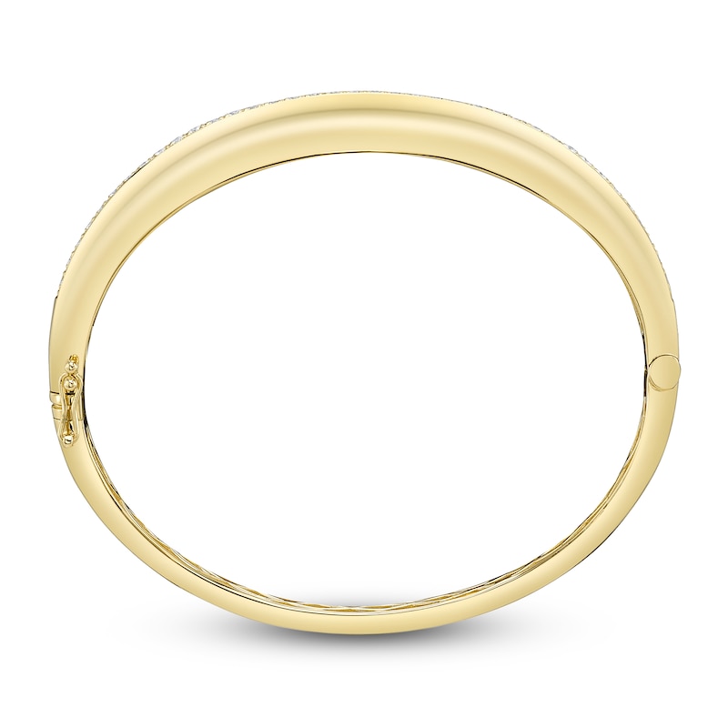 Main Image 2 of Shy Creation Diamond Domed Bangle Bracelet 7/8 ct tw 14K Yellow Gold J-SC22009142ZS