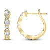 Thumbnail Image 1 of Shy Creation Diamond Scalloped Hoop Earrings 7/8 ct tw 14K Yellow Gold J-SC22009216D0.70