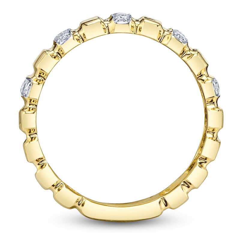 Main Image 3 of Shy Creation Diamond Grooved Ring 1/3 ct tw 14K Yellow Gold SC22009228V3RDZ7