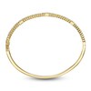 Thumbnail Image 2 of Shy Creation Diamond Grooved Slim Bangle Bracelet 1/8 ct tw 14K Yellow Gold J-SC22009466ZS