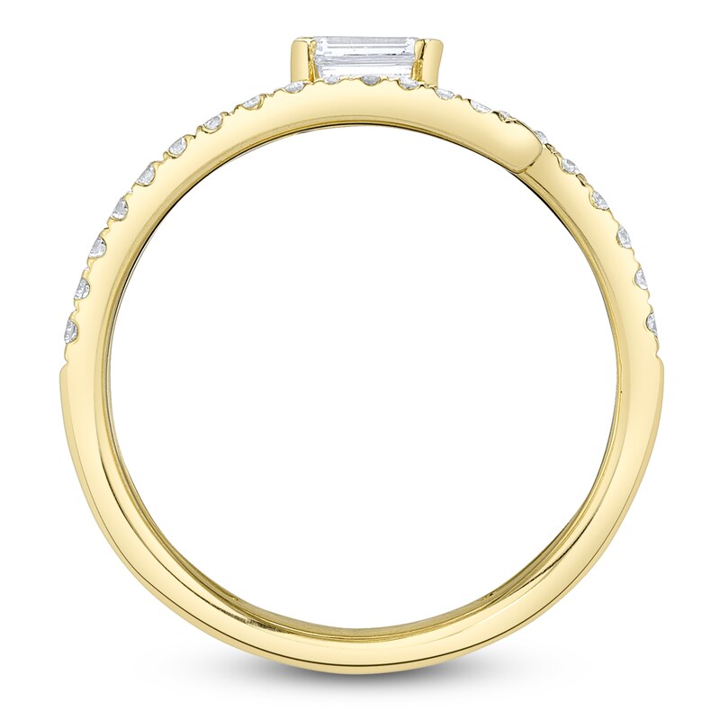 Main Image 3 of Shy Creation Emerald-Cut Diamond Spiral Ring 7/8 ct tw 14K Yellow Gold SC22007592Z7