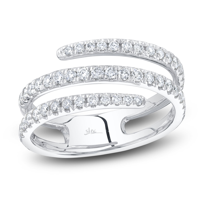Main Image 1 of Shy Creation Diamond Spiral Ring 5/8 ct tw 14K White Gold SC22008218Z7