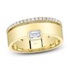Thumbnail Image 1 of Shy Creation Emerald-Cut Diamond Bezel-Set Ring 1/3 ct tw 14K Yellow Gold SC22008536Z7