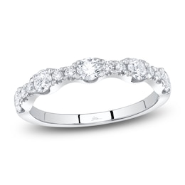 Shy Creation Diamond Scalloped Ring 3/4 ct tw 14K White Gold SC22008802BDV2Z7