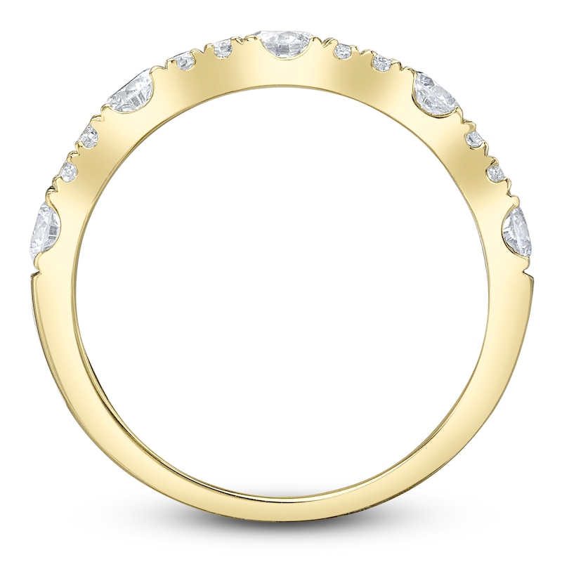 Main Image 3 of Shy Creation Diamond Scalloped Ring 3/4 ct tw 14K Yellow Gold SC22008803BDV2Z7