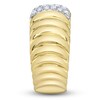 Thumbnail Image 3 of Shy Creation Diamond Grooved Cuff Ring 1/5 ct tw 14K Yellow Gold SC22008908RDZ7