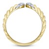Thumbnail Image 4 of Shy Creation Diamond Grooved Cuff Ring 1/5 ct tw 14K Yellow Gold SC22008908RDZ7