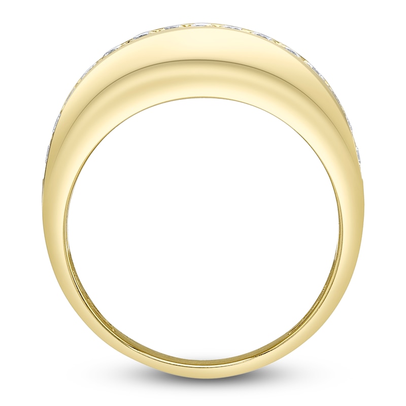 Main Image 3 of Shy Creation Diamond Domed Ring 3/8 ct tw 14K Yellow Gold SC22009076Z7