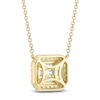 Thumbnail Image 3 of Shy Creation Baguette & Round-Cut Multi-Diamond Octagon Necklace 3/8 ct tw 14K Yellow Gold 18" J-SC22009199RD