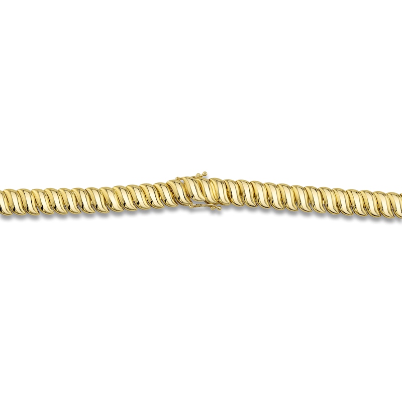Main Image 2 of Shy Creation Diamond Curve Link Necklace 1-3/4 ct tw 14K Yellow Gold 18" J-SC22009396RD