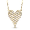 Thumbnail Image 1 of Shy Creation Diamond Heart Necklace 1/5 ct tw 14K Yellow Gold 18" SC55002005