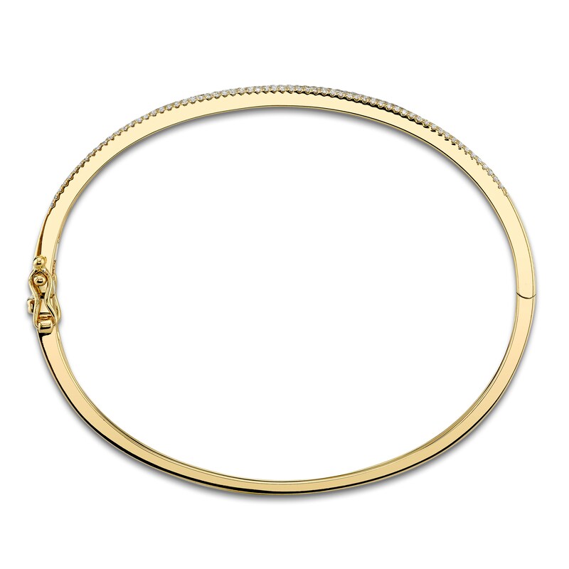 Main Image 3 of Shy Creation Diamond Bangle Bracelet 1/2 ct tw 14K Yellow Gold J-SC55002256ZS