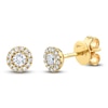 Thumbnail Image 2 of Shy Creation Diamond Halo Stud Earrings 1/5 ct tw 14K Yellow Gold J-SC55002600