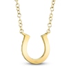 Thumbnail Image 3 of Shy Creation Diamond Horseshoe Necklace 1/20 ct tw 14K Yellow Gold 18" J-SC55002924