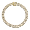 Thumbnail Image 1 of Shy Creation Diamond Curb Chain Bracelet 1-5/8 ct tw 14K Yellow Gold 7" J-SC55005672V2