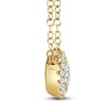 Thumbnail Image 2 of Shy Creation Diamond Halo Necklace 1/5 ct tw 14K Yellow Gold 18" J-SC55005793