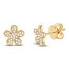 Thumbnail Image 1 of Shy Creation Diamond Flower Stud Earrings 1/8 ct tw 14K Yellow Gold J-SC22002728