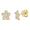 Thumbnail Image 2 of Shy Creation Diamond Flower Stud Earrings 1/8 ct tw 14K Yellow Gold J-SC22002728
