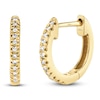 Thumbnail Image 1 of Shy Creation Diamond Hoop Earrings 1/20 ct tw 14K Yellow Gold J-SC22004026